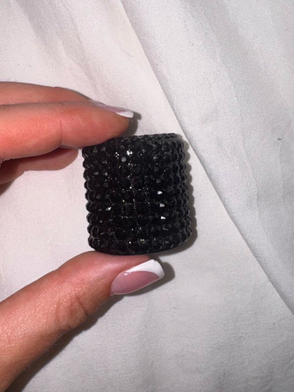 Black bedazzled Saie Glow Serum CAP ONLY (product not included)